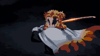 Kyojuro_uses_Fifth_Form_Flame_Tiger_against_Akaza.gif