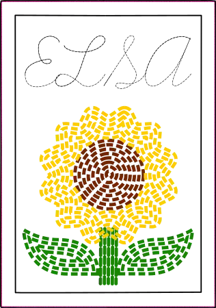 Postage stamp Sunflower, download). Not yet tested !