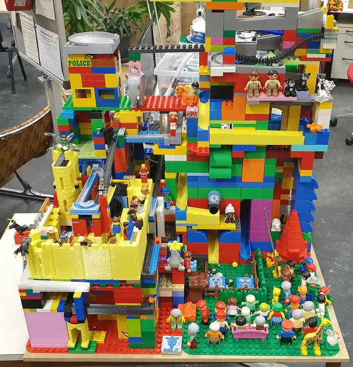 Marble run under construction