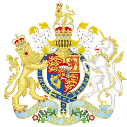 Coat of arms used from 1801 to 1816 as King of the United Kingdom