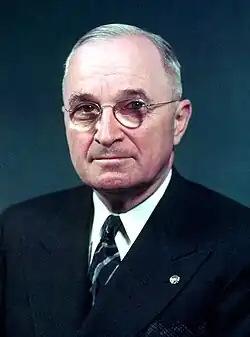 Photographic portrait of Harry S. Truman